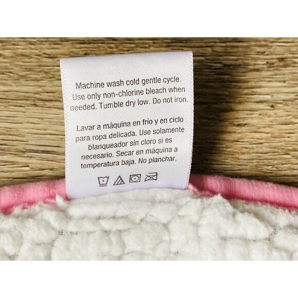 Little Wonders Baby Kids Blanket Bunny Rabbit Sherpa Pink Girl Soft Security - Picture 10 of 10